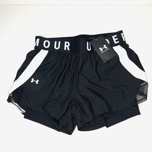 Under Armour 2 in 1 Activewear Shorts Womens XS Performance Running Lightweight